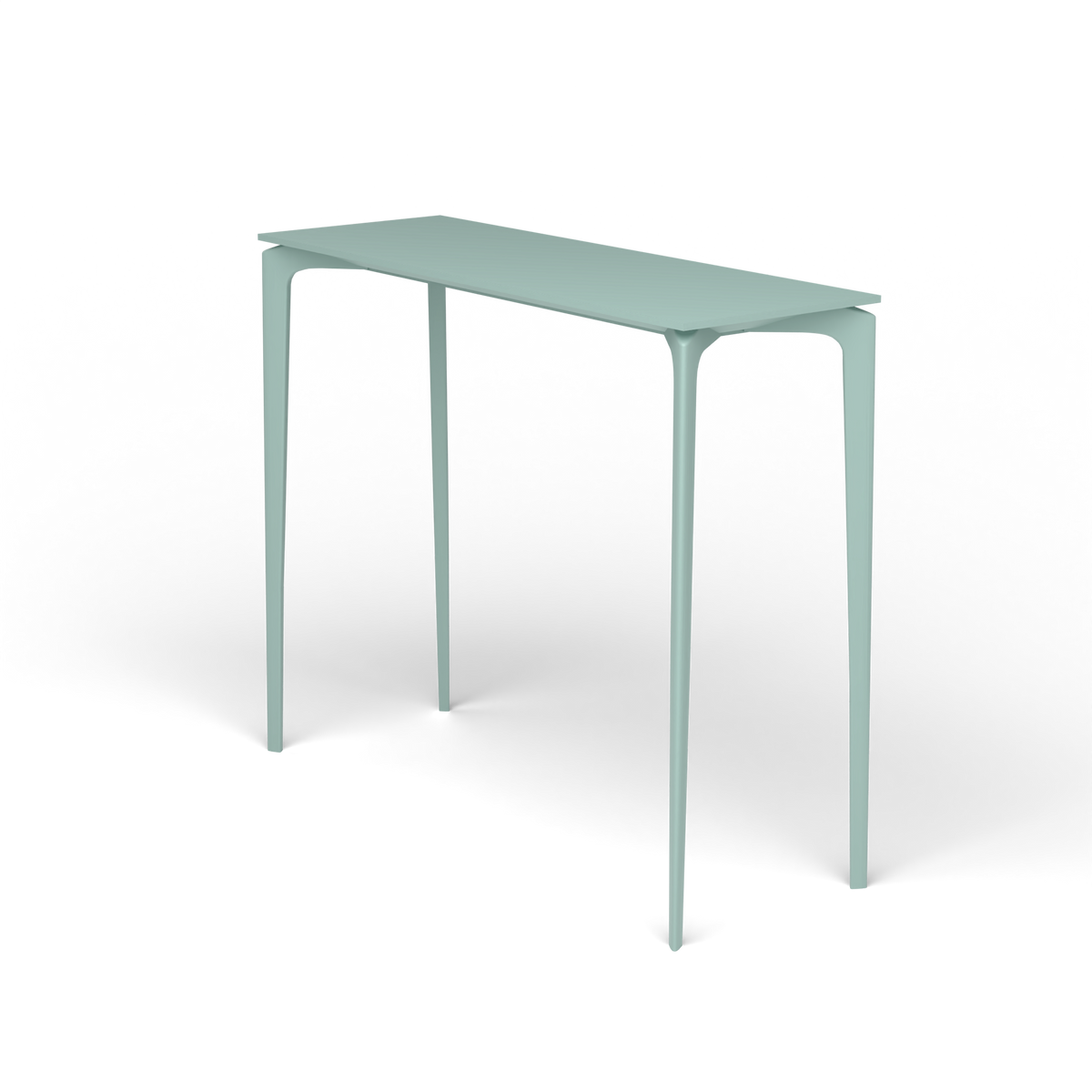 AllSize Bartafel, 130 × 45 × 110 cm, Light Blue, Gelakt aluminium (volgt onderstelkleur)