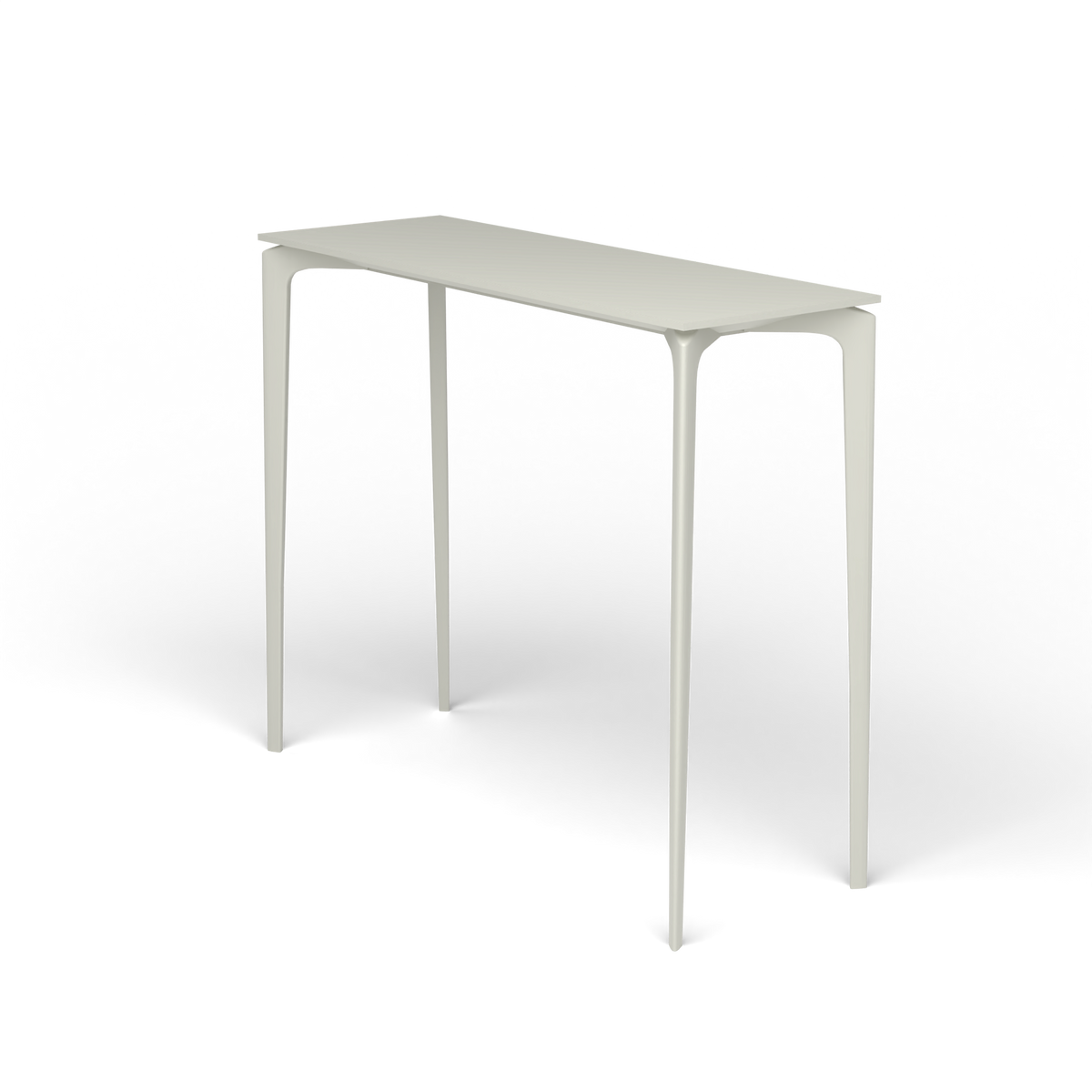 AllSize Bartafel, 130 × 45 × 110 cm, Powder Grey, Gelakt aluminium (volgt onderstelkleur)