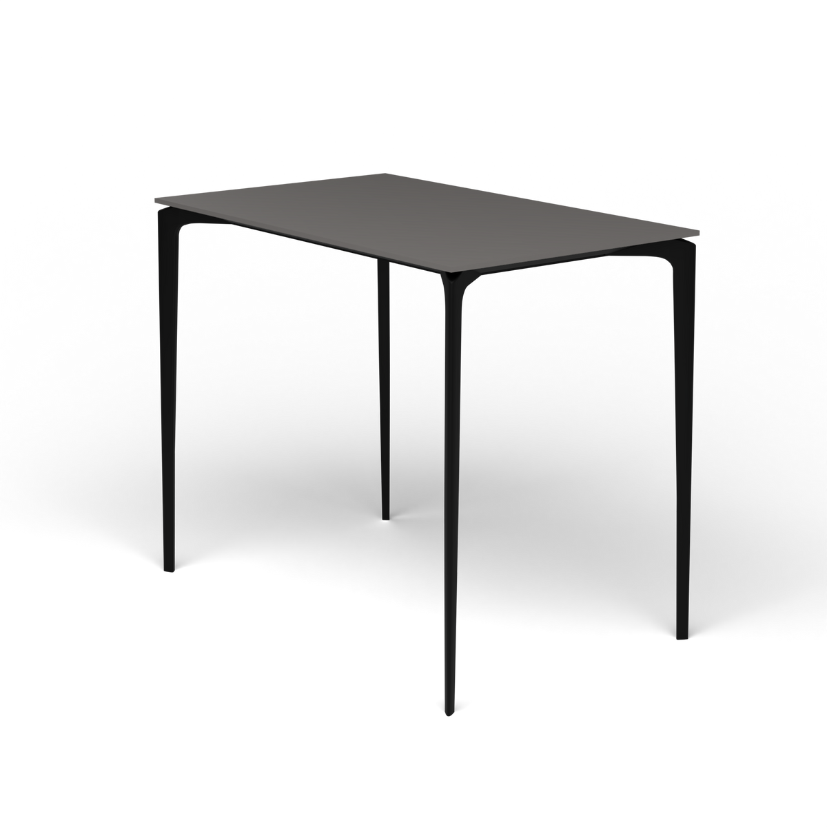 AllSize Bartafel, 130 × 80 × 110 cm, Black, Aluminium speckled Anthracite