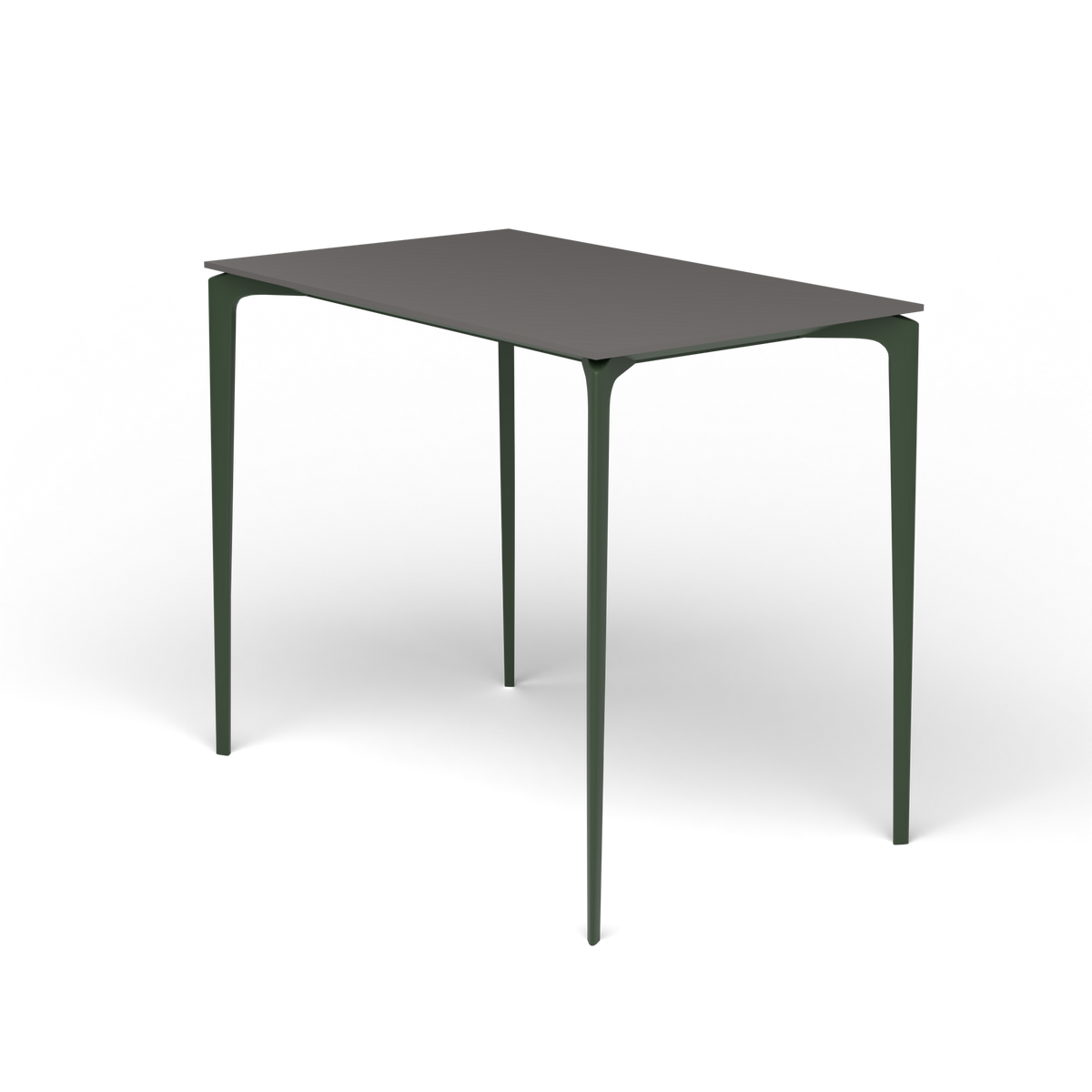 AllSize Bartafel, 130 × 80 × 110 cm, Bottle Green, Aluminium speckled Anthracite