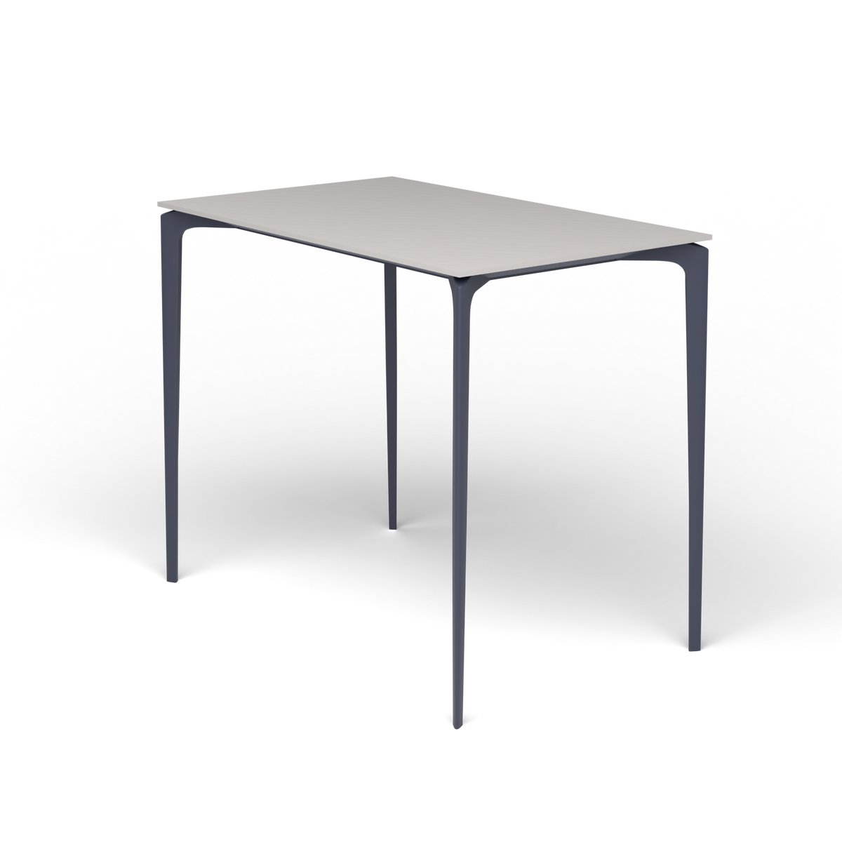 AllSize Bartafel, 130 × 80 × 110 cm, Grey Blue, Aluminium speckled Grey