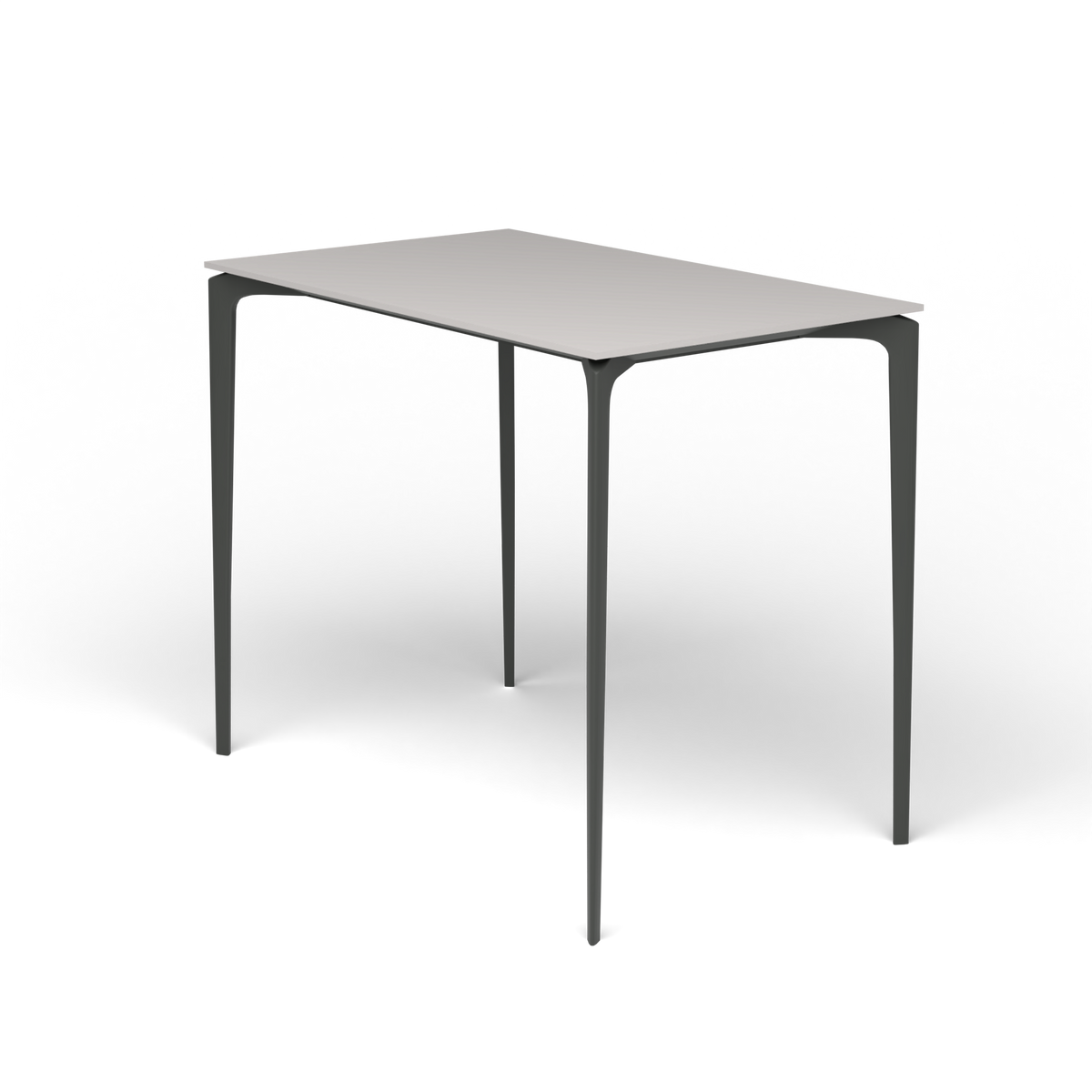 AllSize Bartafel, 130 × 80 × 110 cm, Metallic Grey, Aluminium speckled Grey
