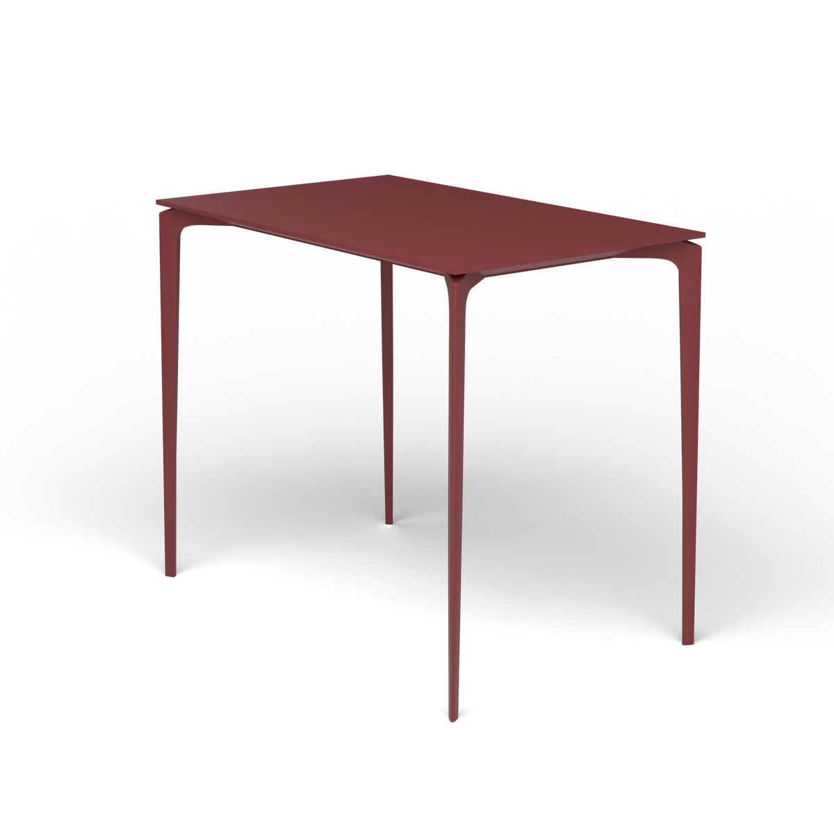 AllSize Bartafel, 130 × 80 × 110 cm, Autumn Red, Gelakt aluminium (volgt onderstelkleur)