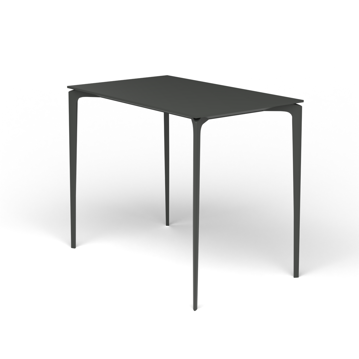 AllSize Bartafel, 130 × 80 × 110 cm, Metallic Grey, Gelakt aluminium (volgt onderstelkleur)