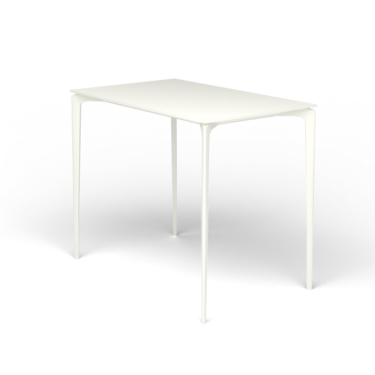AllSize Bartafel, 130 × 80 × 110 cm, White, Gelakt aluminium (volgt onderstelkleur)