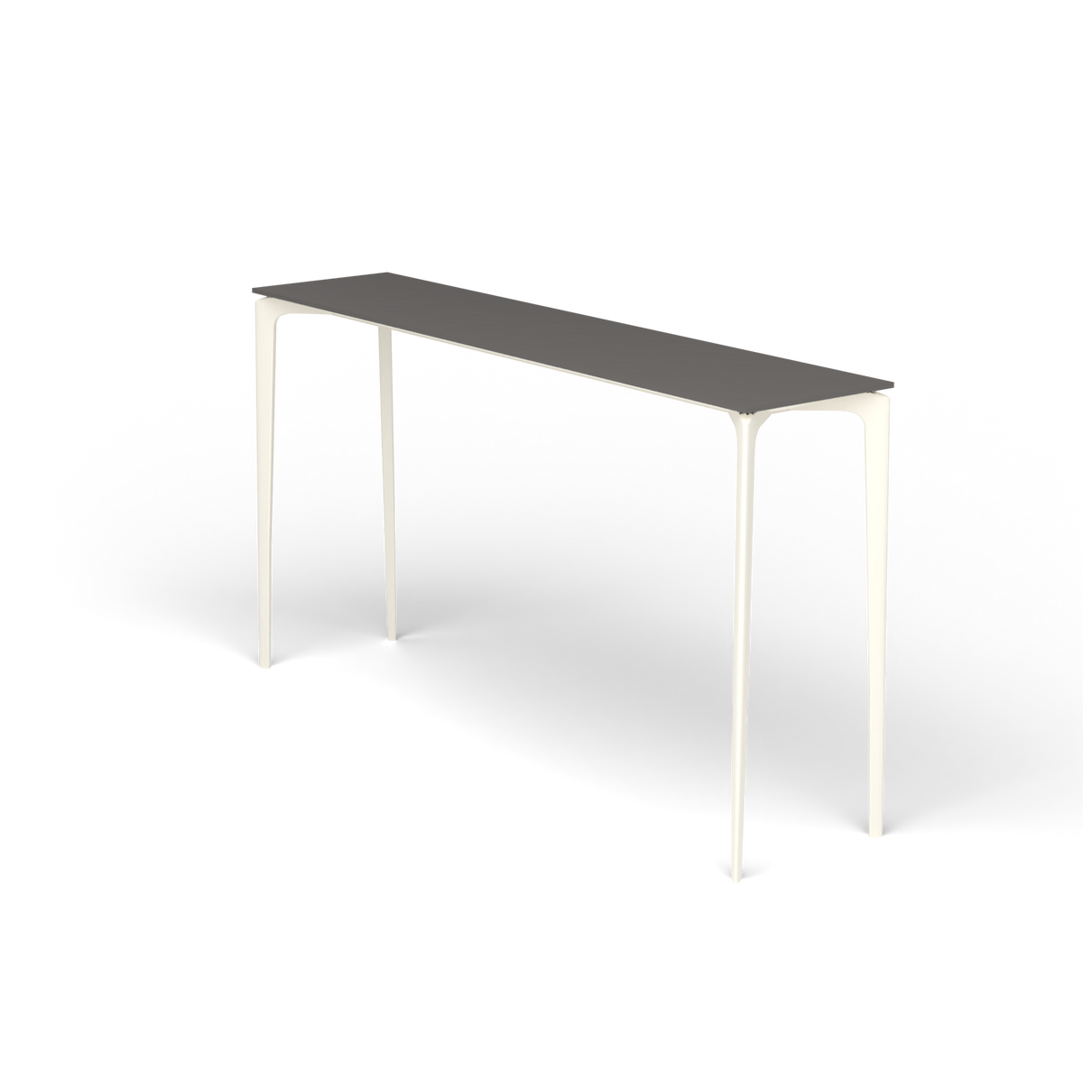 AllSize Bartafel, 200 × 45 × 110 cm, Antique White, Aluminium speckled Anthracite