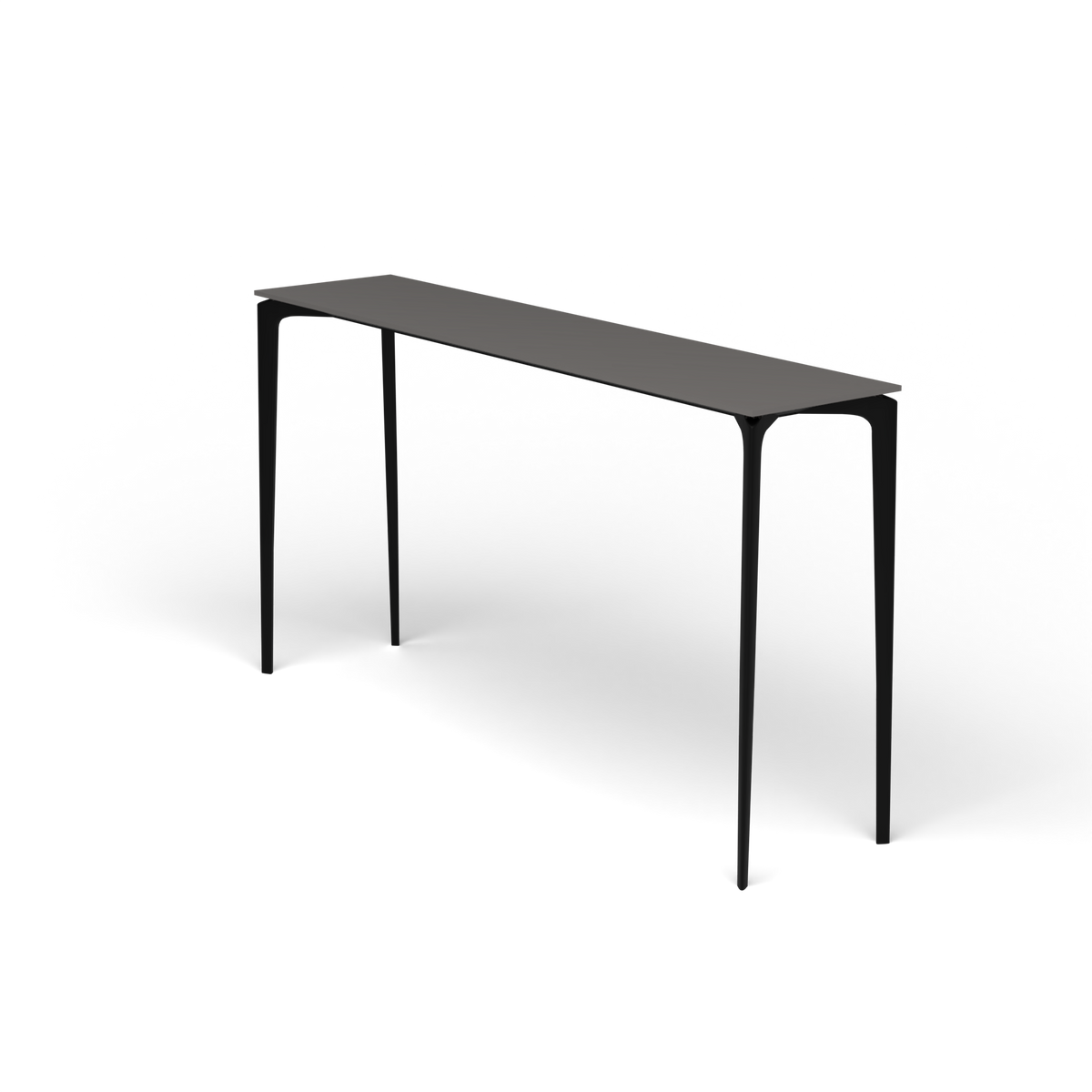 AllSize Bartafel, 200 × 45 × 110 cm, Black, Aluminium speckled Anthracite