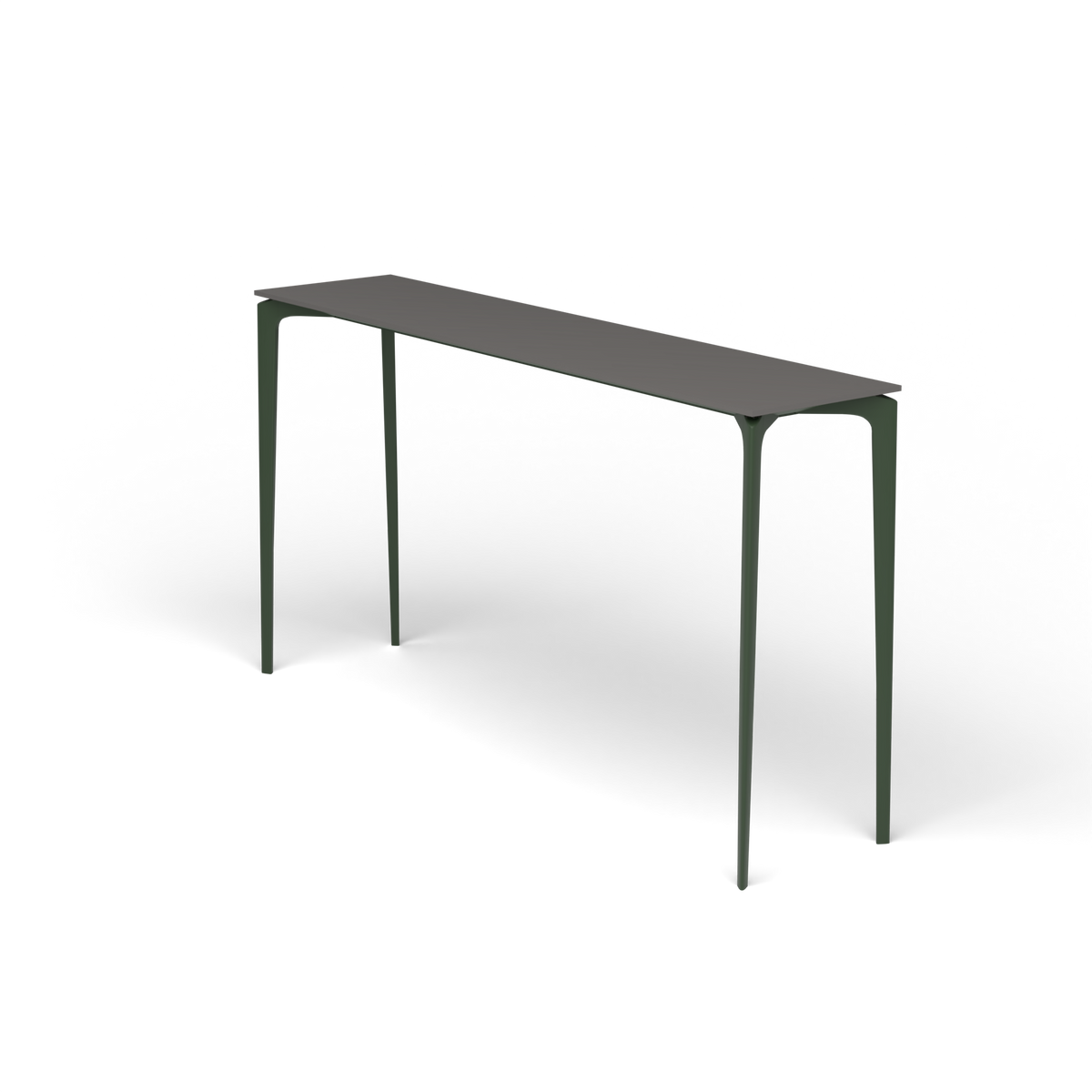 AllSize Bartafel, 200 × 45 × 110 cm, Bottle Green, Aluminium speckled Anthracite