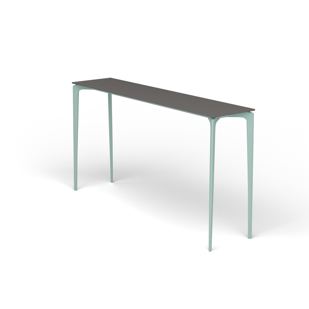 AllSize Bartafel, 200 × 45 × 110 cm, Light Blue, Aluminium speckled Anthracite