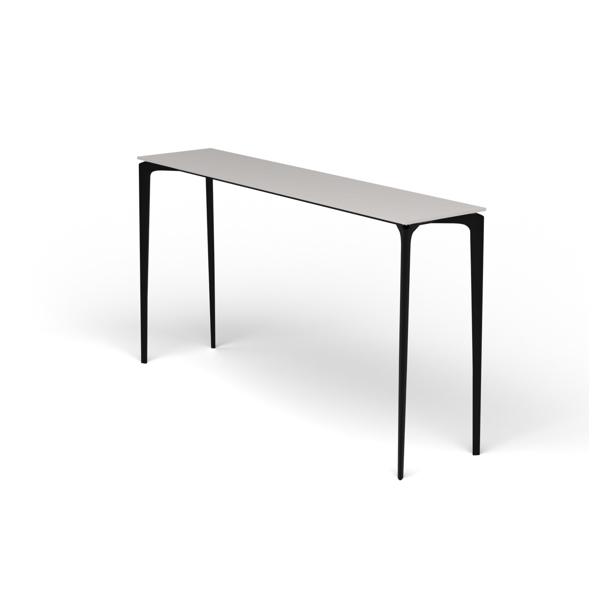 AllSize Bartafel, 200 × 45 × 110 cm, Black, Aluminium speckled Grey