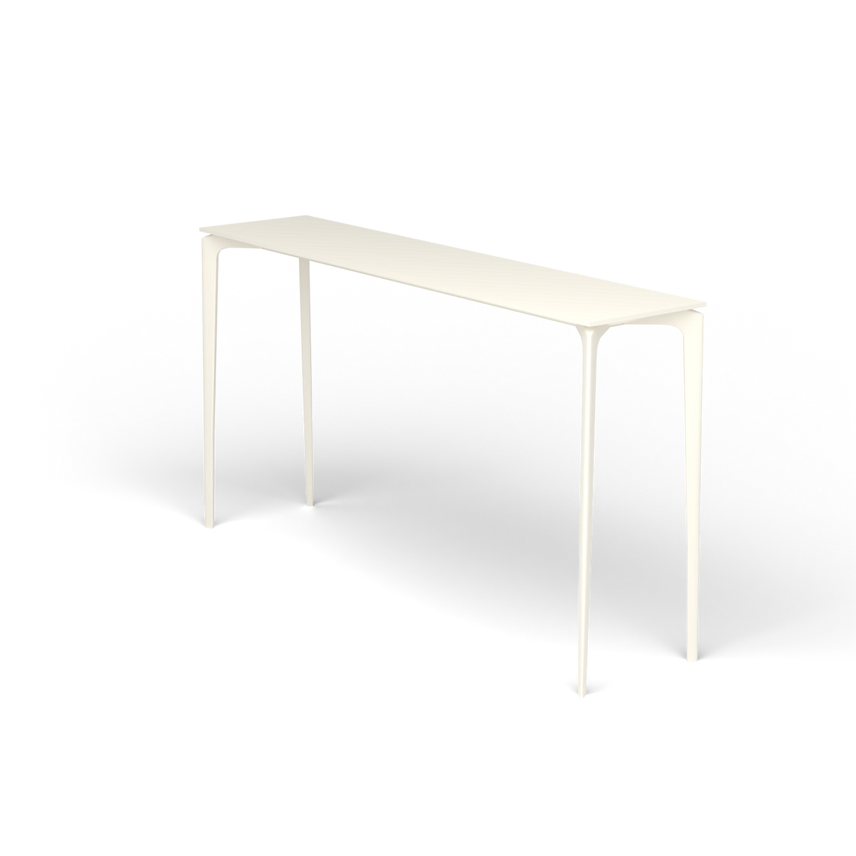 AllSize Bartafel, 200 × 45 × 110 cm, Antique White, Gelakt aluminium (volgt onderstelkleur)