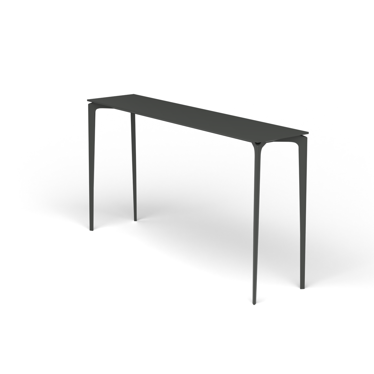 AllSize Bartafel, 200 × 45 × 110 cm, Metallic Grey, Gelakt aluminium (volgt onderstelkleur)