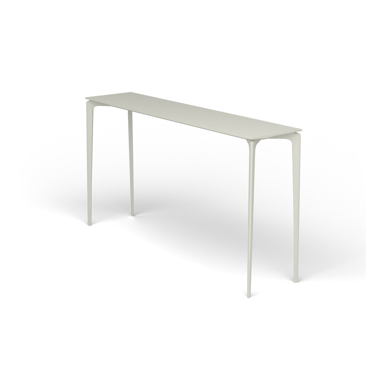 AllSize Bartafel, 200 × 45 × 110 cm, Powder Grey, Gelakt aluminium (volgt onderstelkleur)