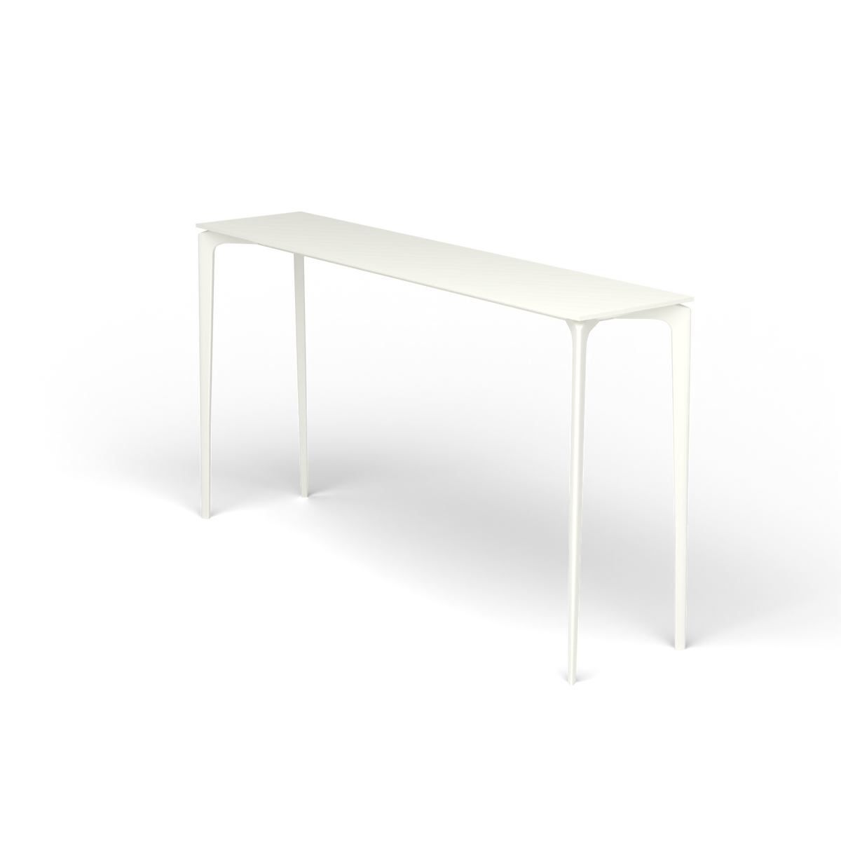 AllSize Bartafel, 200 × 45 × 110 cm, White, Gelakt aluminium (volgt onderstelkleur)