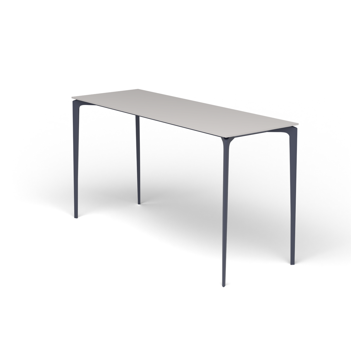 AllSize Bartafel, 200 × 70 × 110 cm, Grey Blue, Aluminium speckled Grey