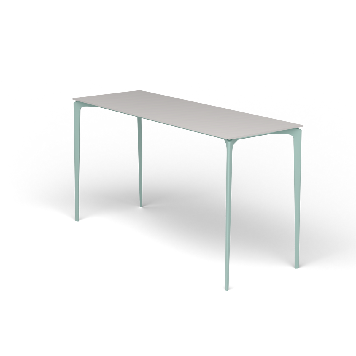 AllSize Bartafel, 200 × 70 × 110 cm, Light Blue, Aluminium speckled Grey