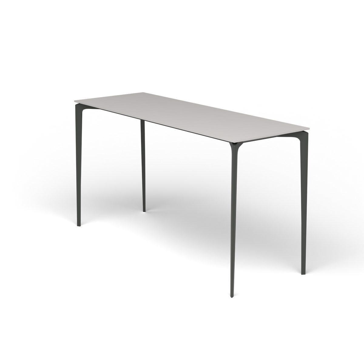 AllSize Bartafel, 200 × 70 × 110 cm, Metallic Grey, Aluminium speckled Grey