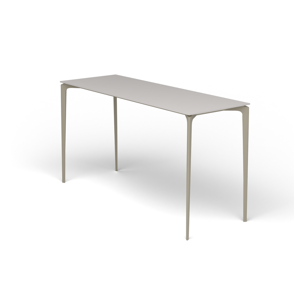 AllSize Bartafel, 200 × 70 × 110 cm, Pearly Gold, Aluminium speckled Grey