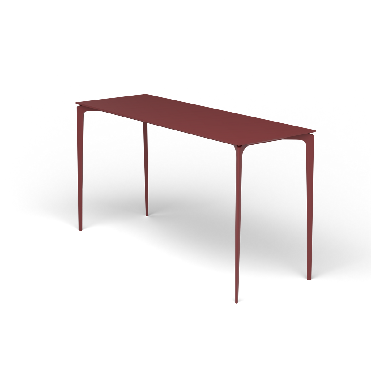 AllSize Bartafel, 200 × 70 × 110 cm, Autumn Red, Gelakt aluminium (volgt onderstelkleur)