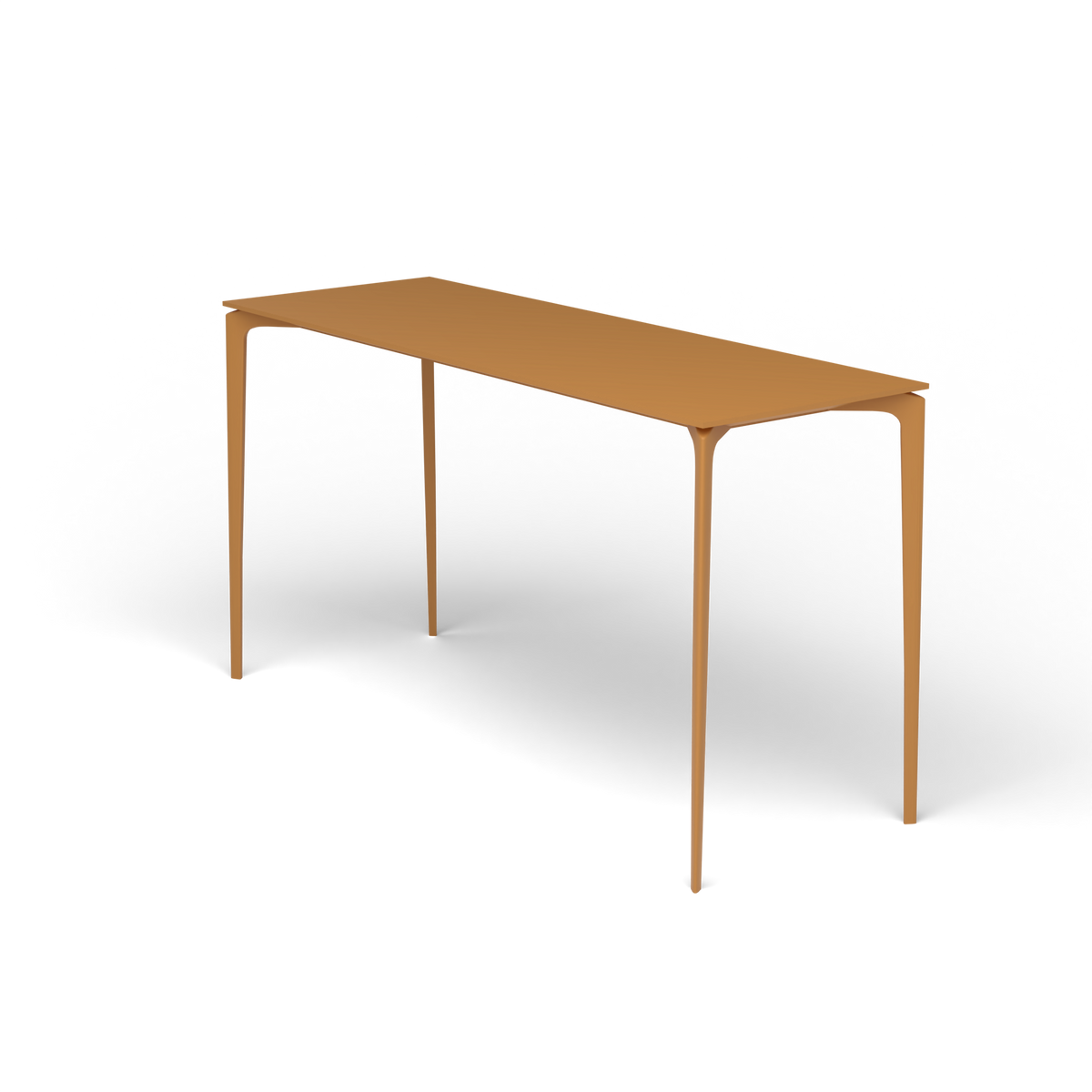 AllSize Bartafel, 200 × 70 × 110 cm, Mustard Yellow, Gelakt aluminium (volgt onderstelkleur)