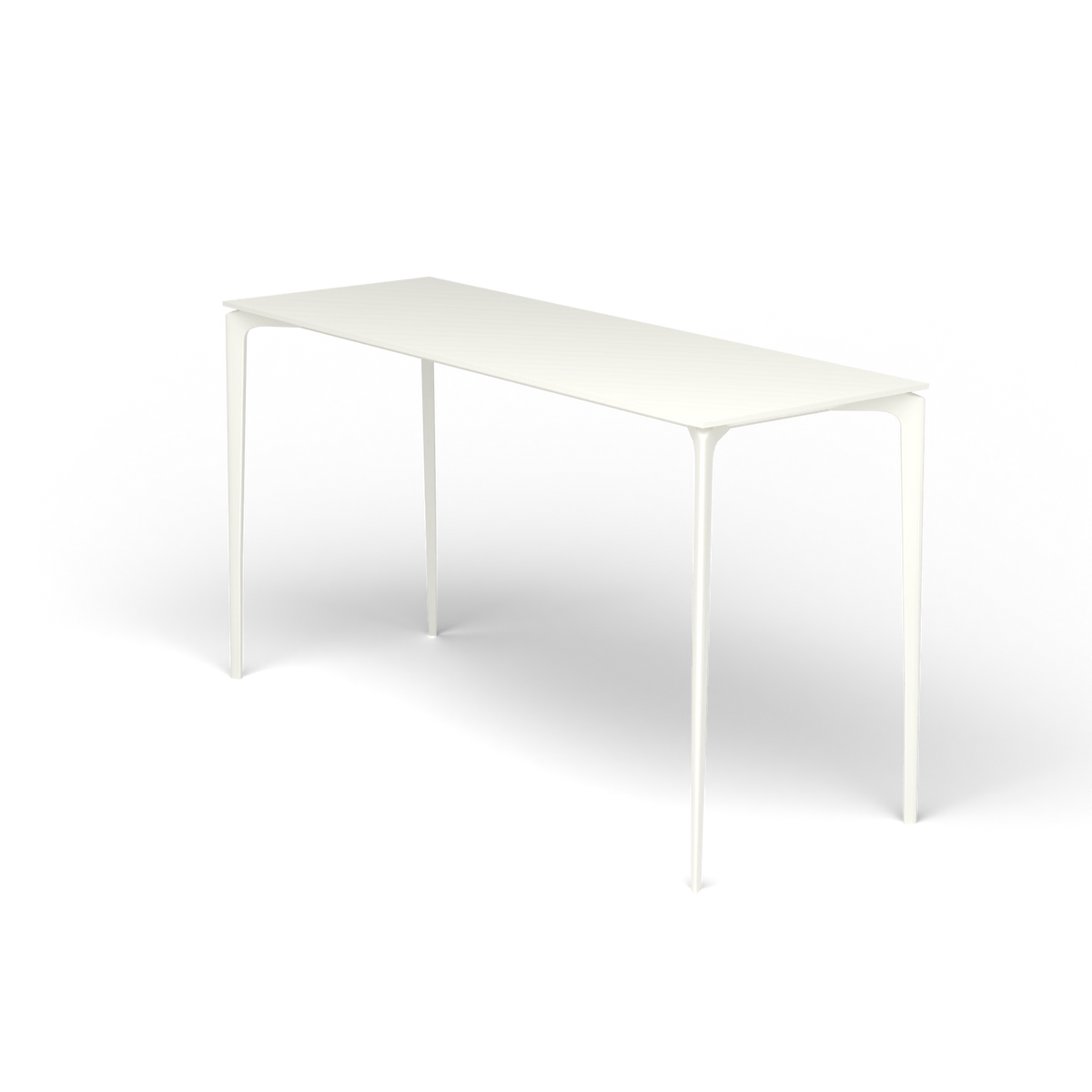 AllSize Bartafel, 200 × 70 × 110 cm, White, Gelakt aluminium (volgt onderstelkleur)