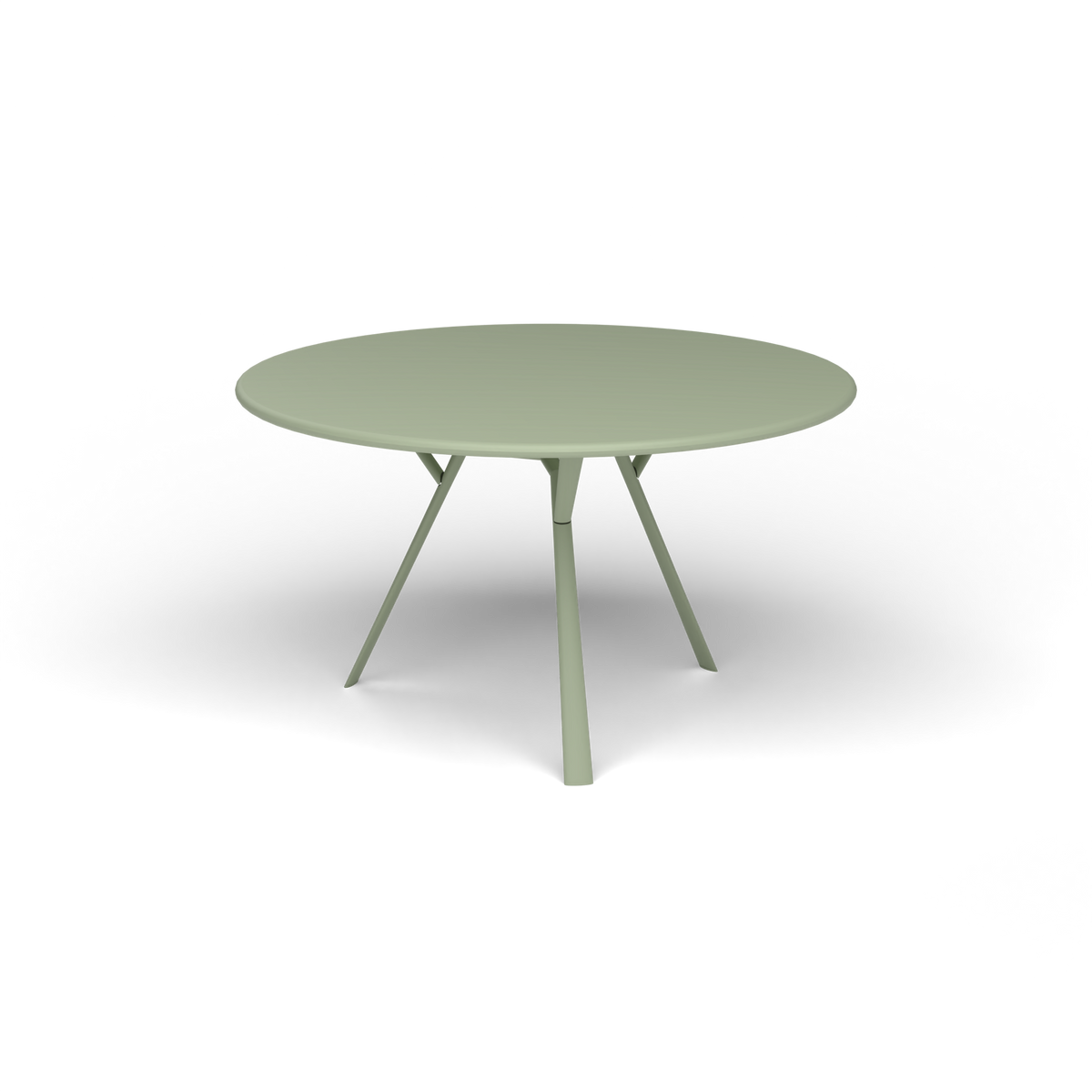 Radice Quadra Ronde Tafel, Ø 130 × h 74 cm, Green Tea, Gelakt aluminium (volgt onderstelkleur)