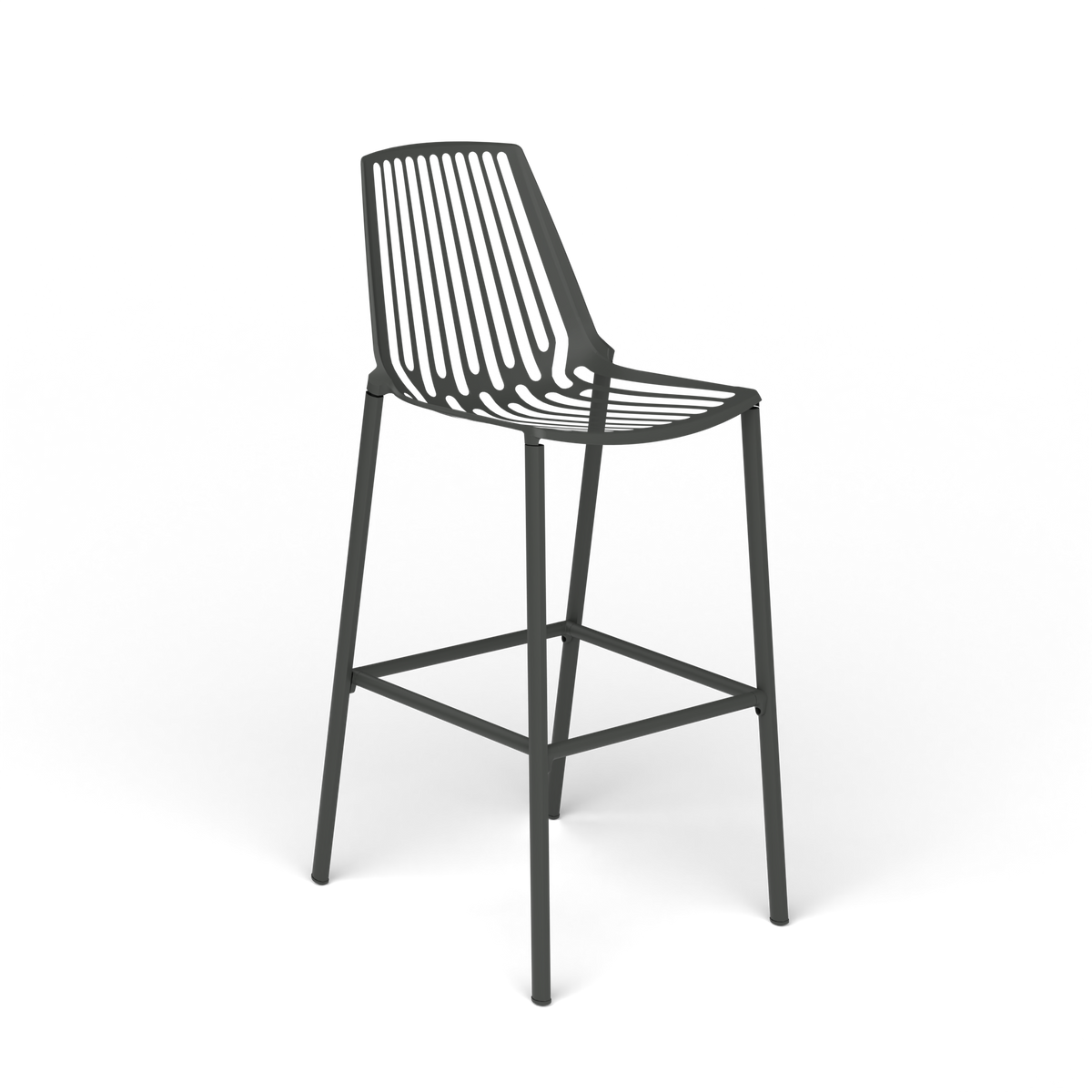 Rion Kruk, 48 × 59 × h 78/112 cm, Metallic Grey
