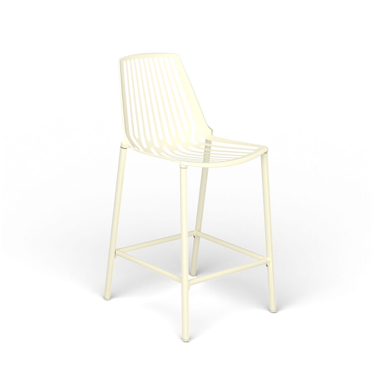Rion Kruk, 48 × 56 × h 65/99 cm, Butter White