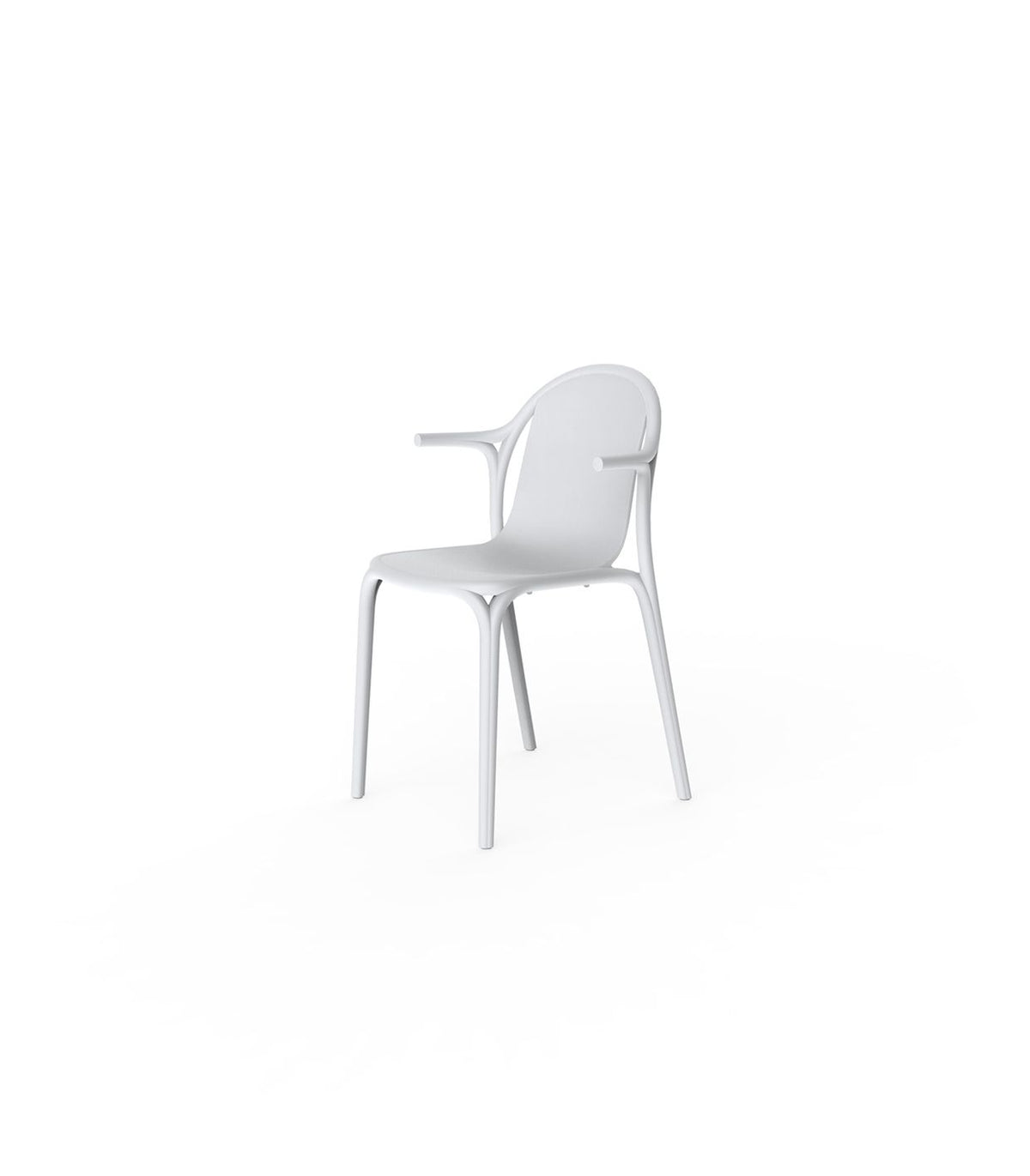 BROOKLYN CHAIR with armrests White