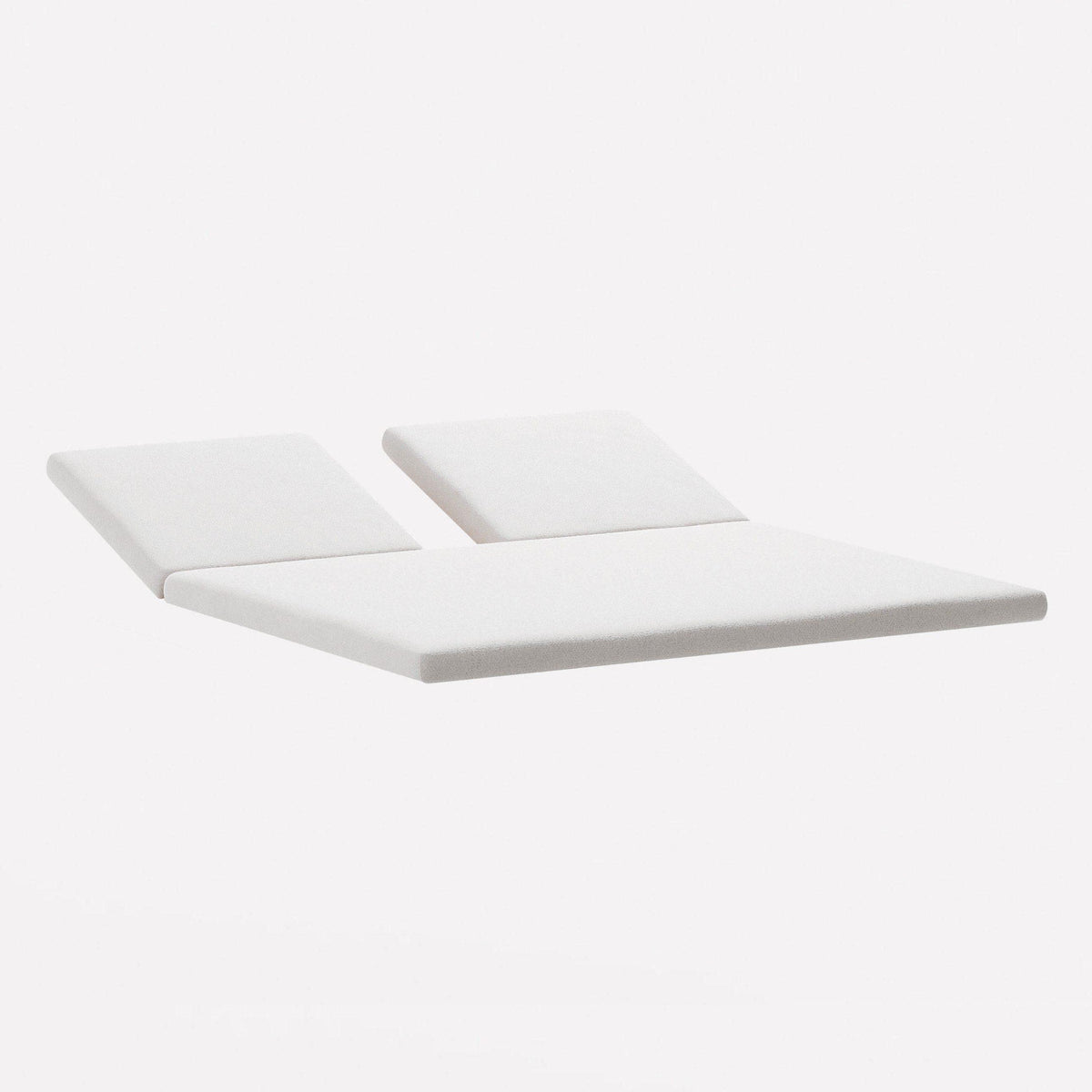 Double fabric mat for double sunlounger with roof