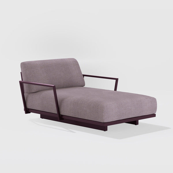 Solaris Evo Dormeuse met Armleuningen, Plat touw Brownie