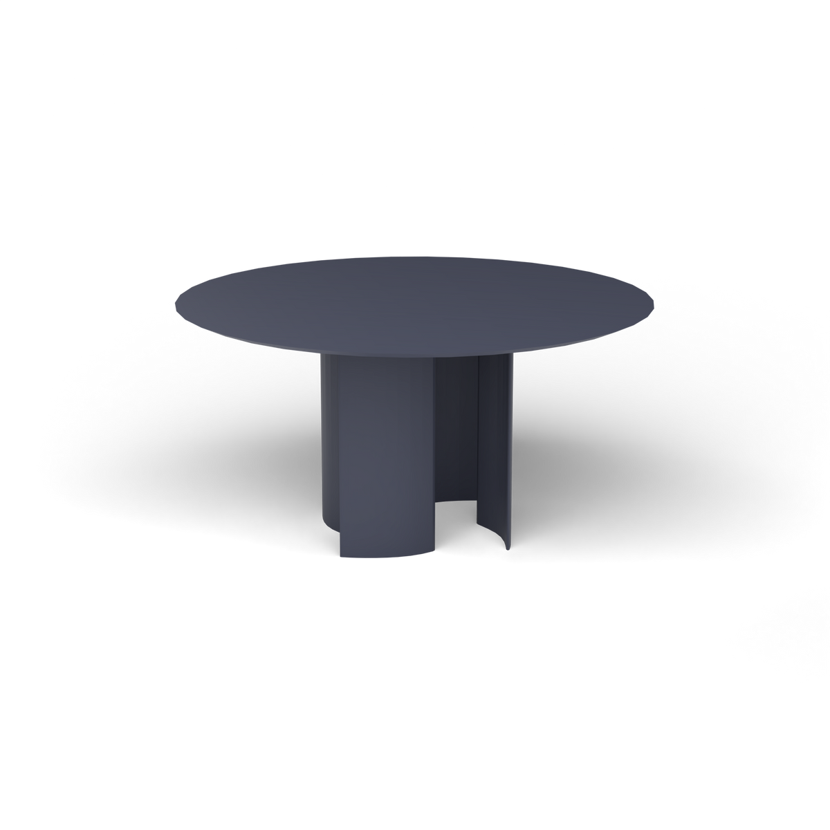 Naca Ronde Eettafel, Ø 138 × 72 cm, Grey Blue, Gelakt aluminium (volgt onderstelkleur)