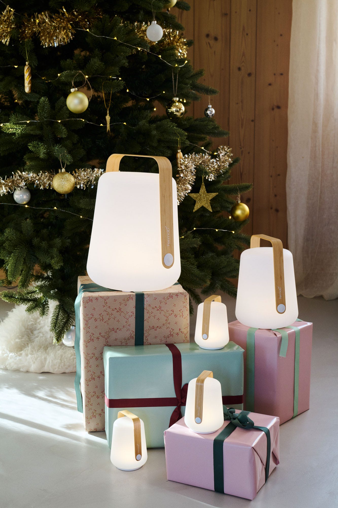 Balad lamp bamboe H 38 cm