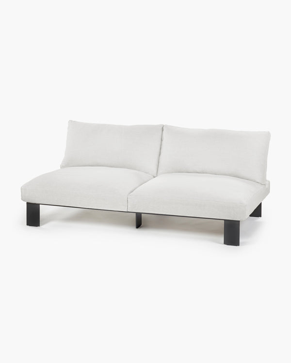 Bench 2-seat Indoor Smoke Cognac Rudolph