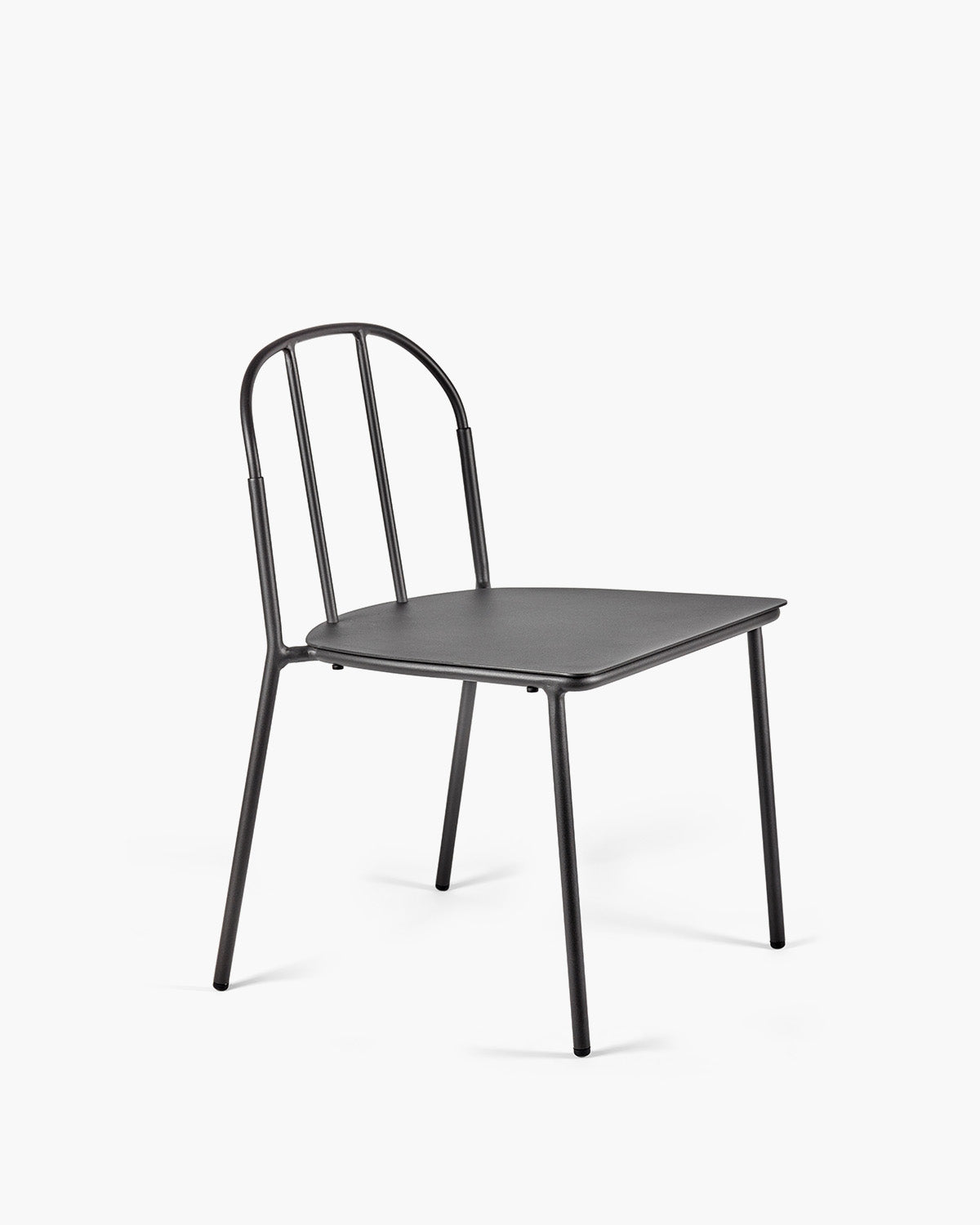 Chair Black + Cushion White Patio