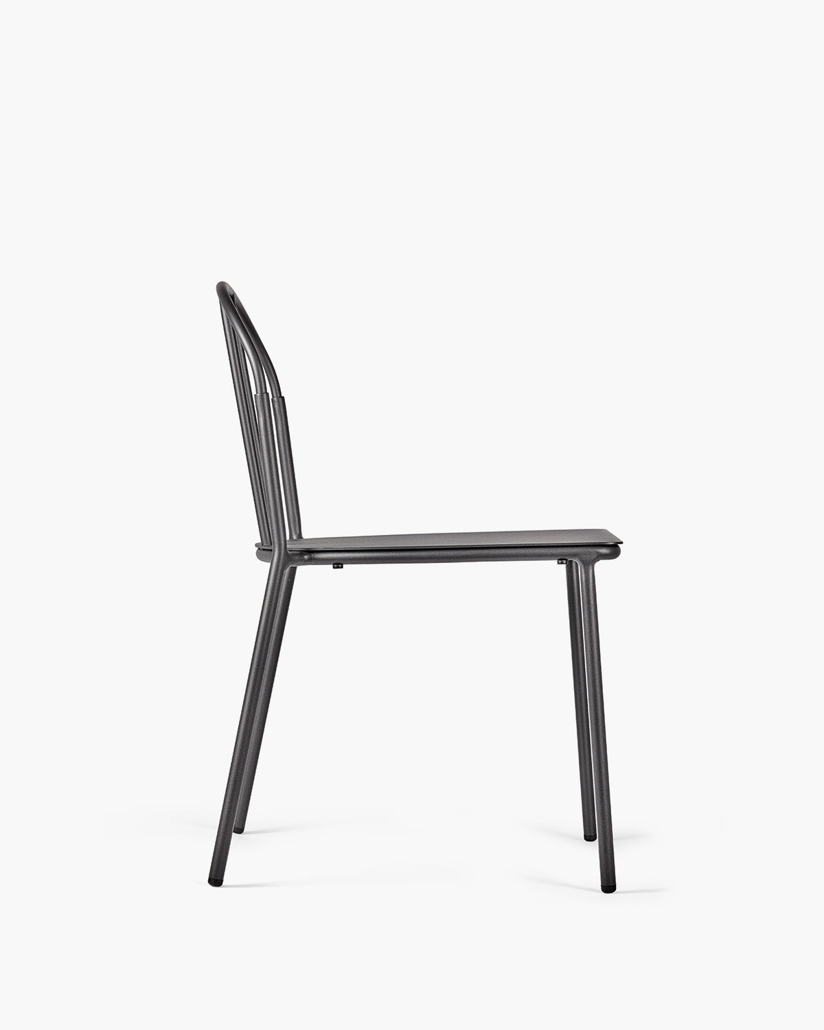Chair Black + Cushion White Patio