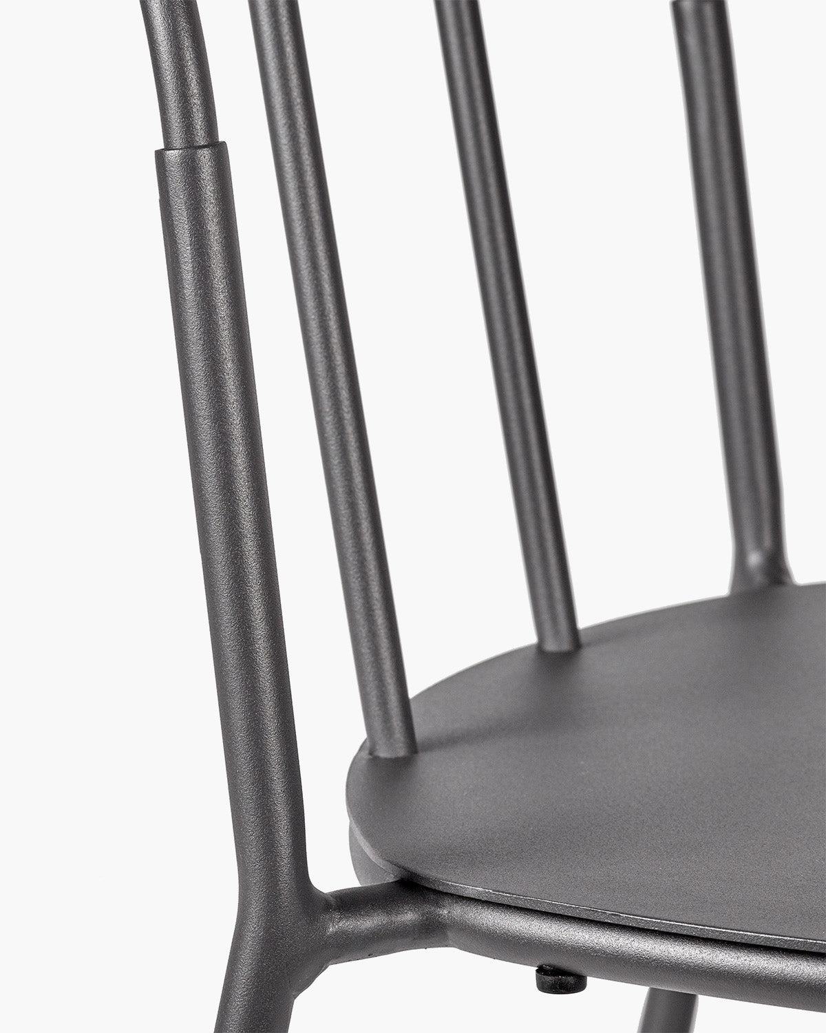Chair Black + Cushion White Patio