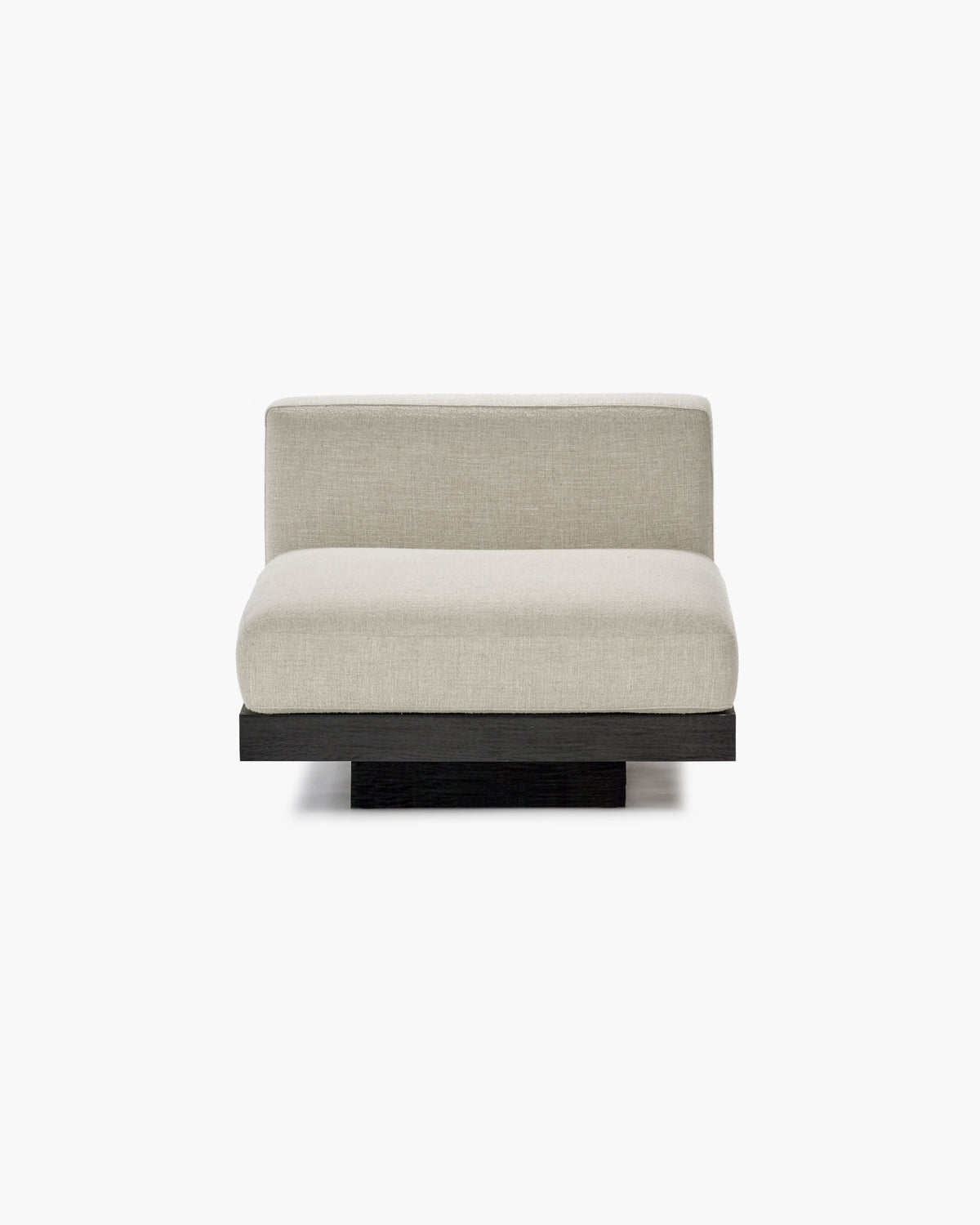 Bench 1-seat Indoor Bone Black Rudolph
