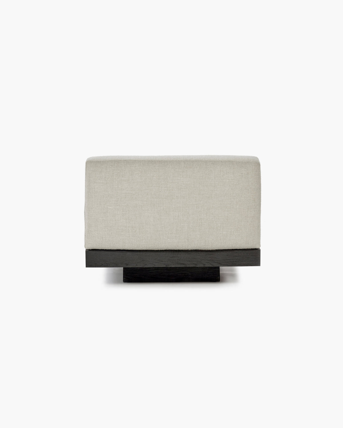 Bench 1-seat Indoor Bone Black Rudolph