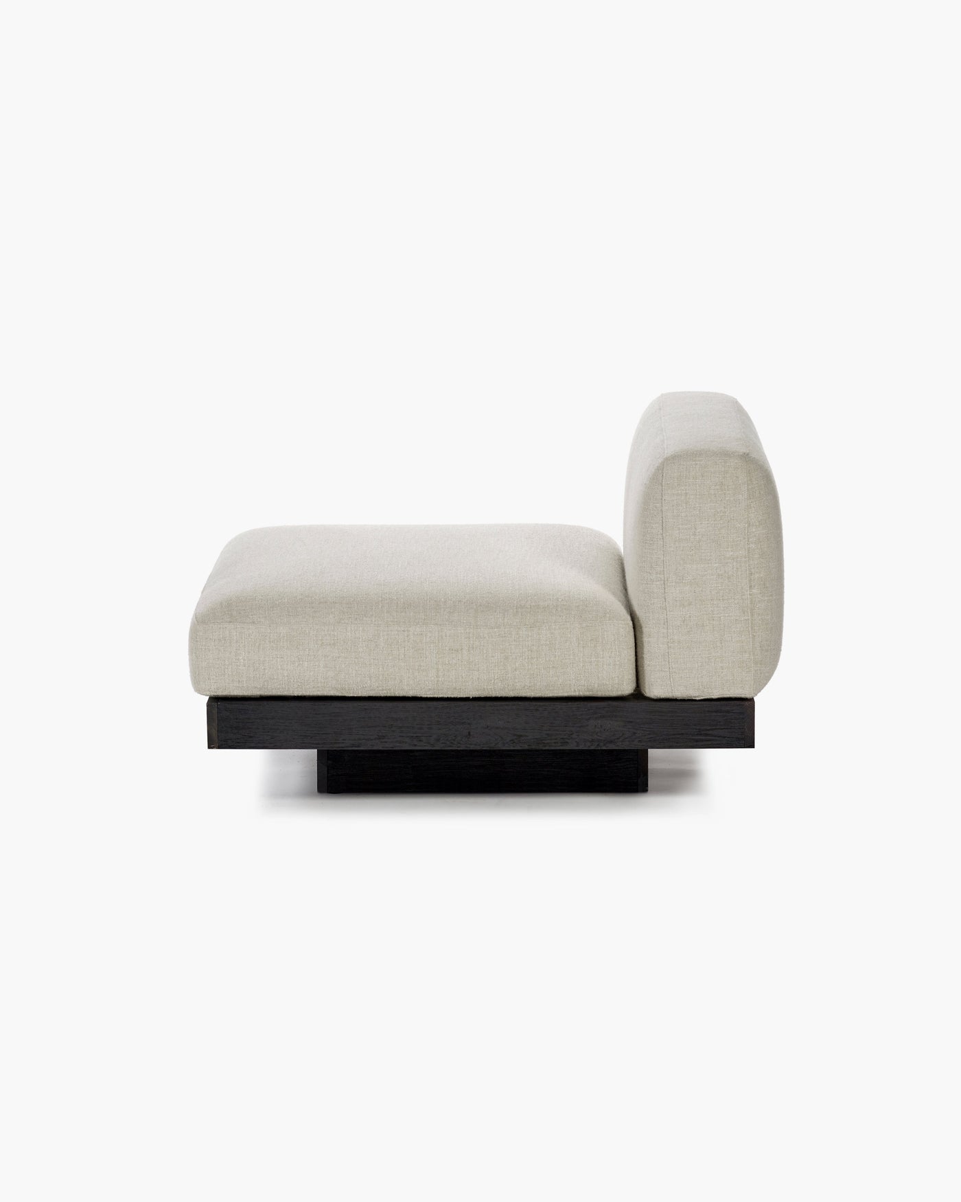 Bench 1-seat Indoor Bone Black Rudolph