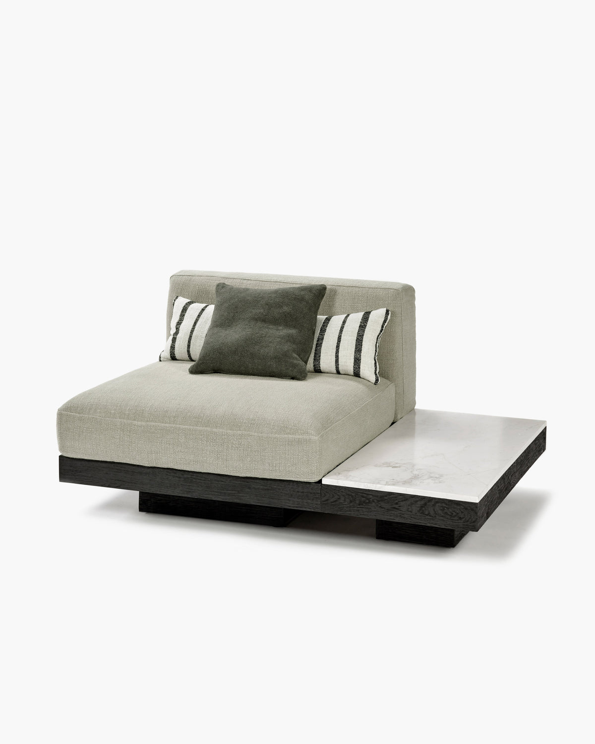 Bench 1-seat Indoor Sand Black Rudolph