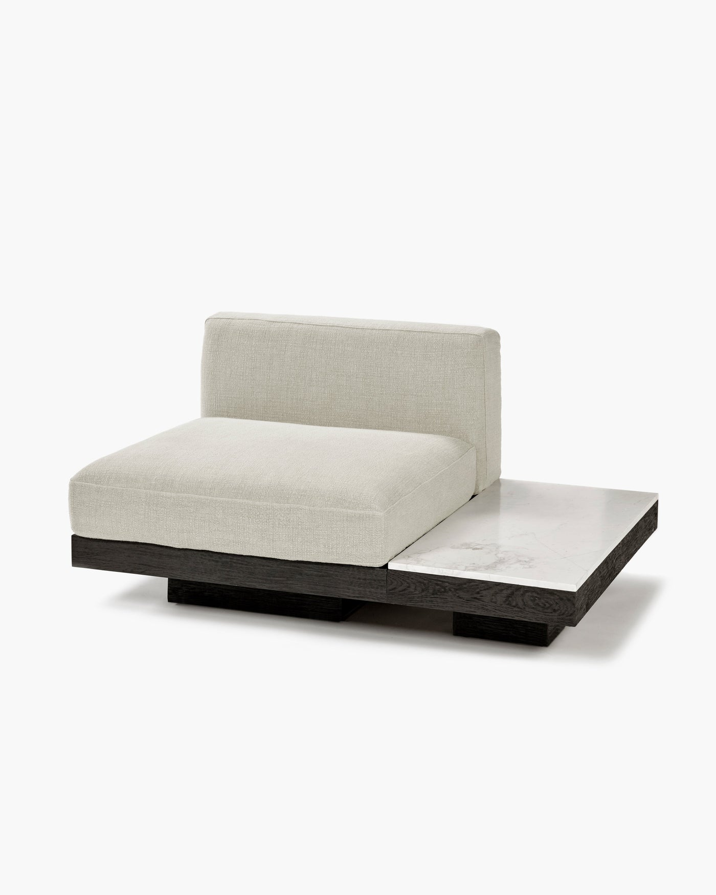 Bench 1-seat Indoor Beige Black Rudolph