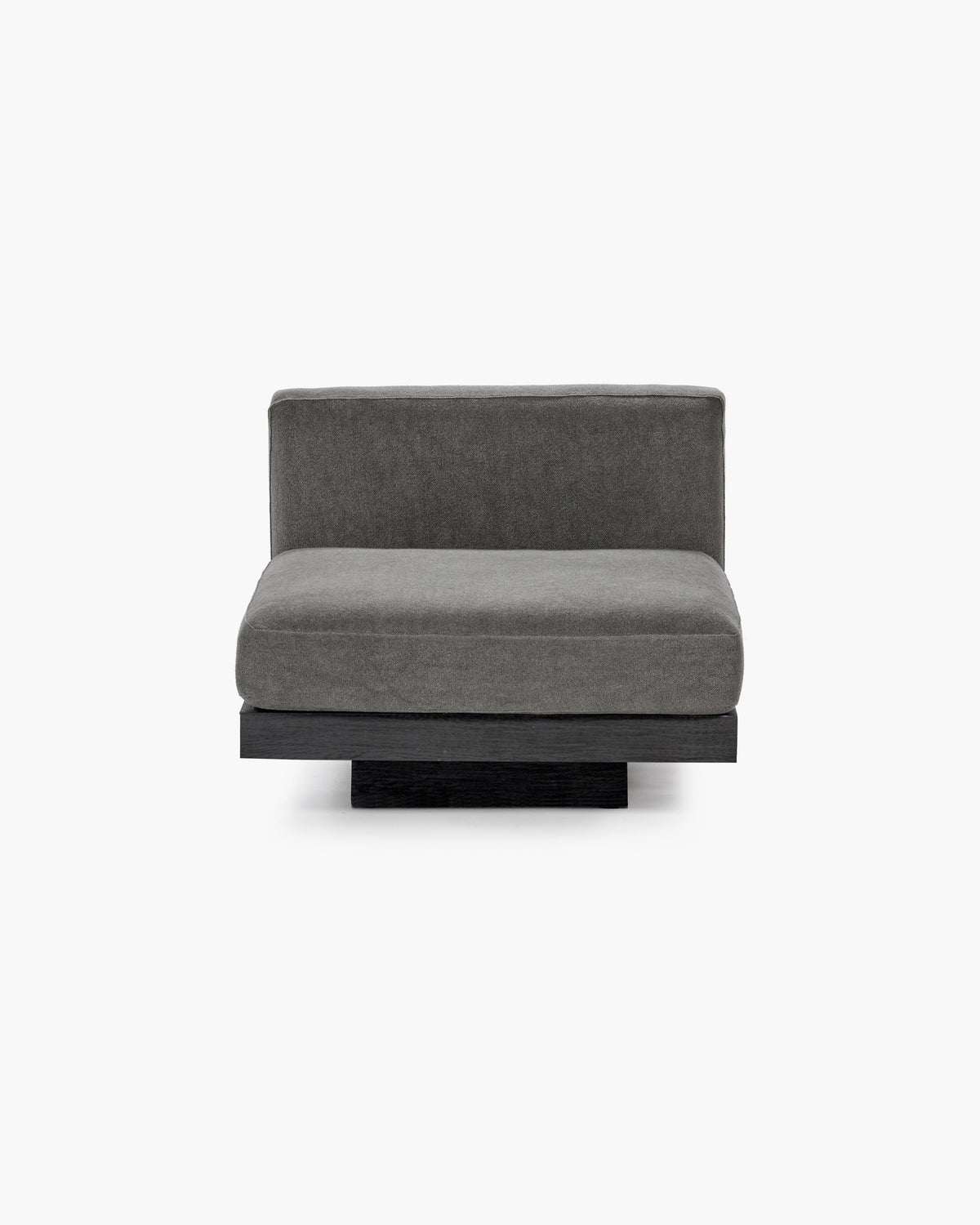 Bench 1-seat Indoor Smoke Black Rudolph