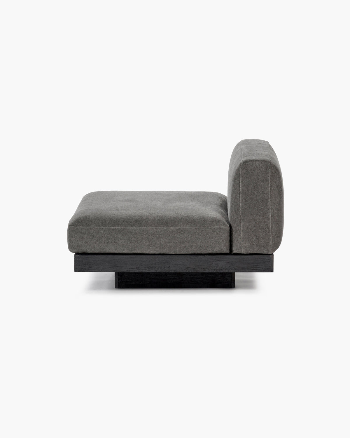 Bench 1-seat Indoor Smoke Black Rudolph