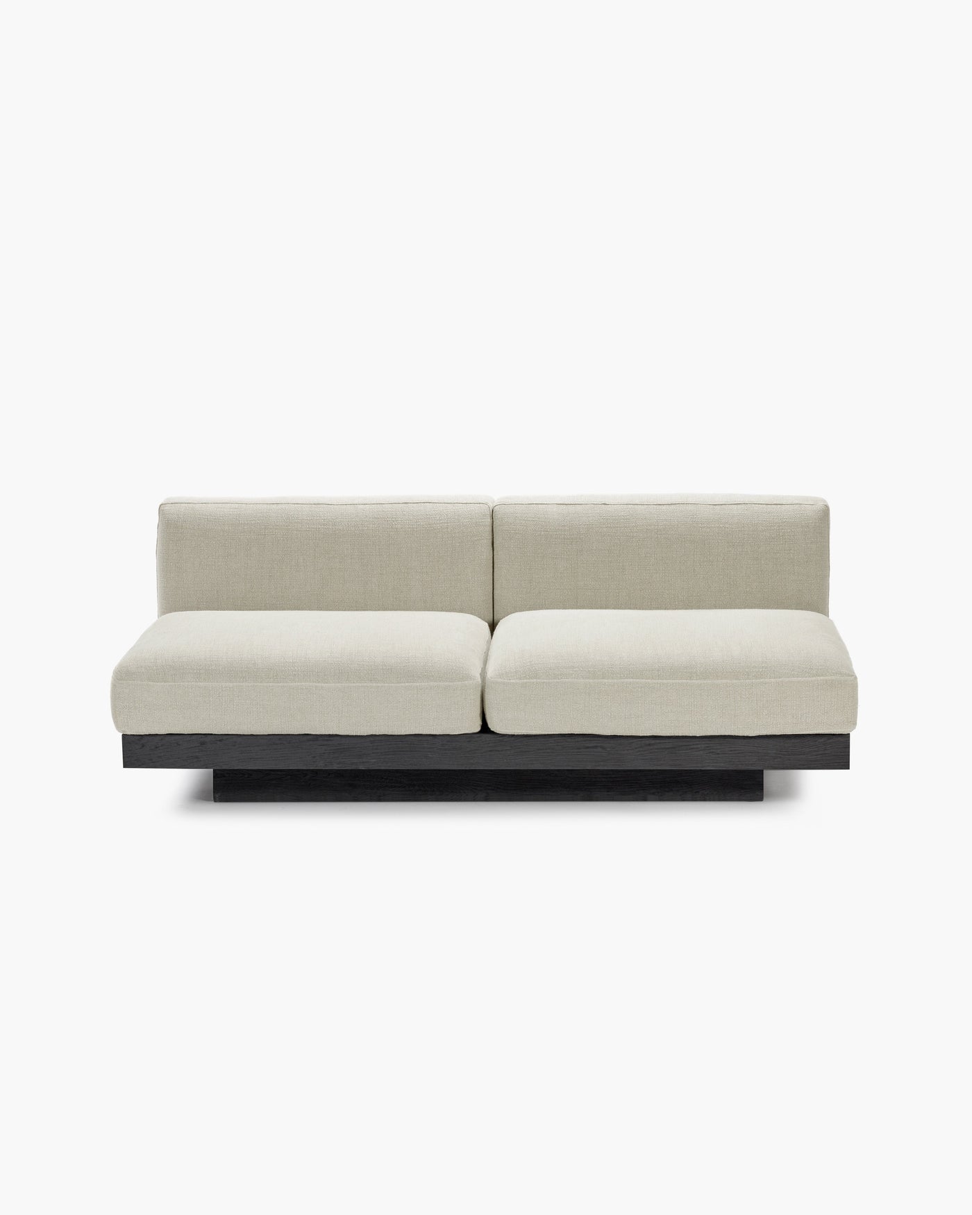Bench 2-seat Indoor Beige Black Rudolph