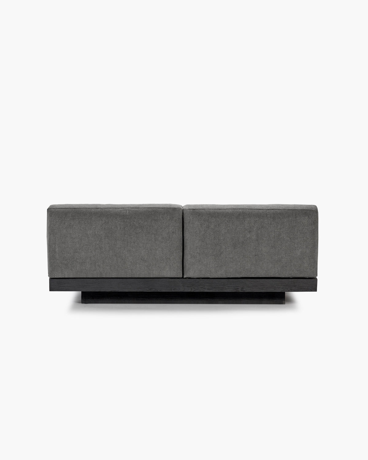 Bench 2-seater Indoor Smoke Black Rudolph