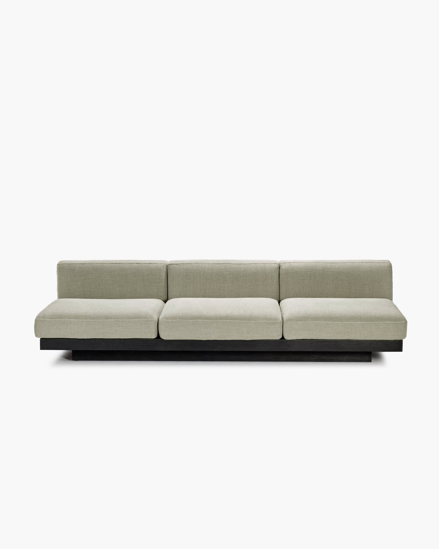 Bench 3-seater Indoor Sand Black Rudolph