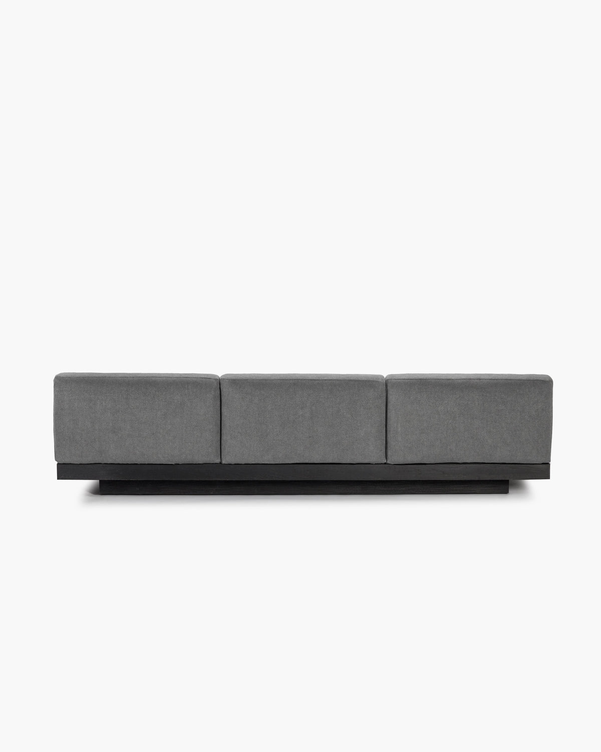 Bench 3-seater Indoor Smoke Black Rudolph