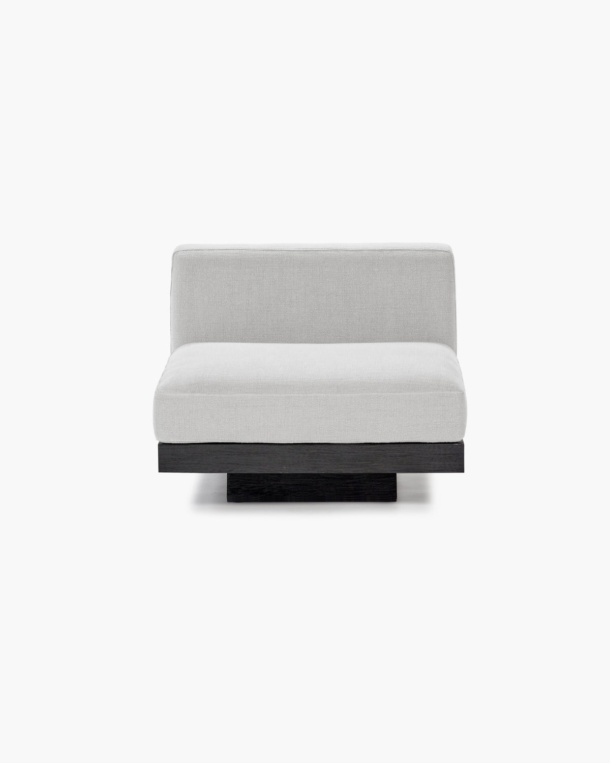 Bench 1-seat Indoor Off-white Black