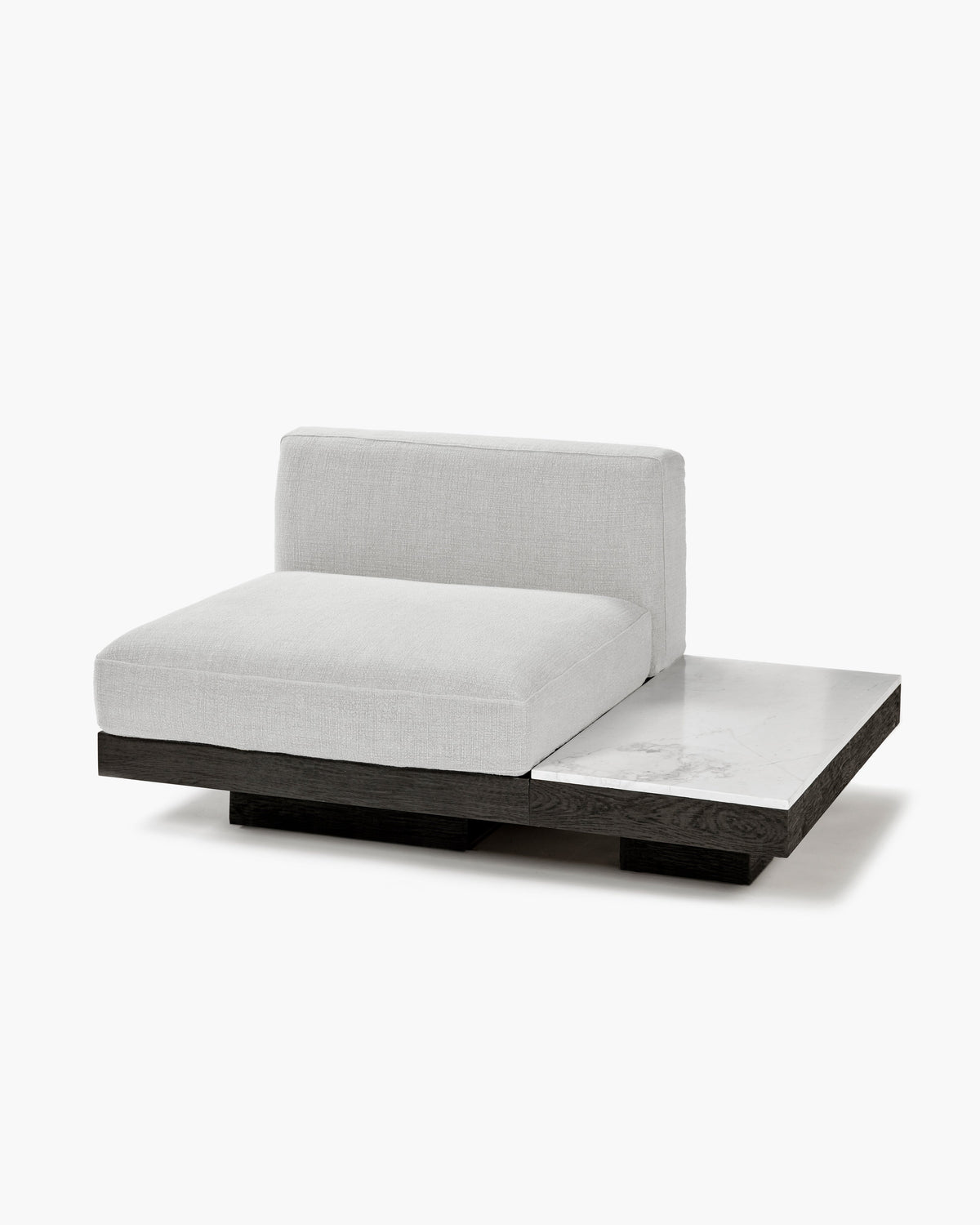 Bench 1-seat Indoor Off-white Black
